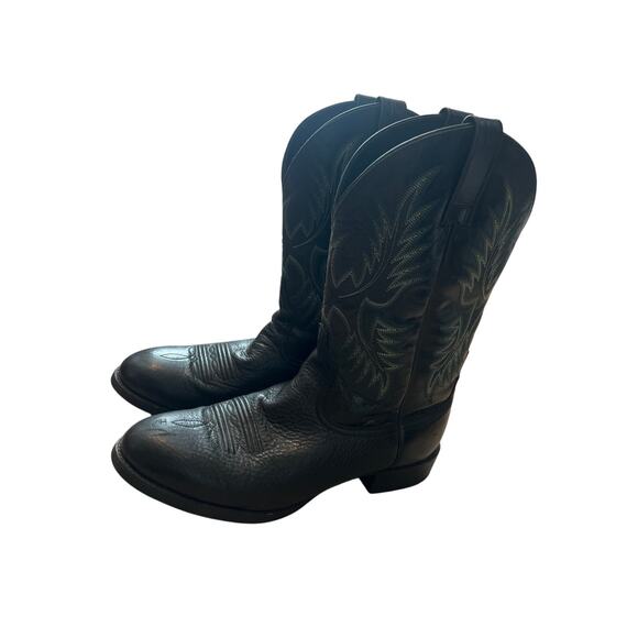 Ariat Heritage STOCKMAN Western Rodeo Cowboy Boots Men's Size 10.5 D Black - Picture 3 of 9
